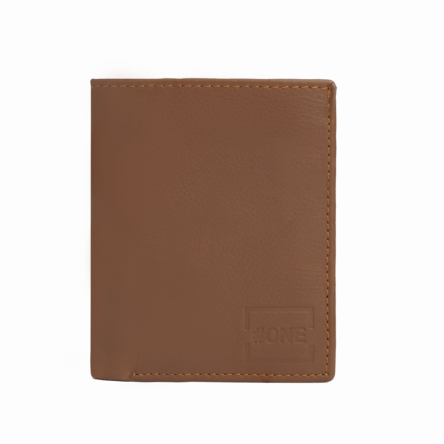 Book Style Leather Wallet - Brown