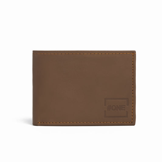 Dollar Size Leather Wallet in Tan